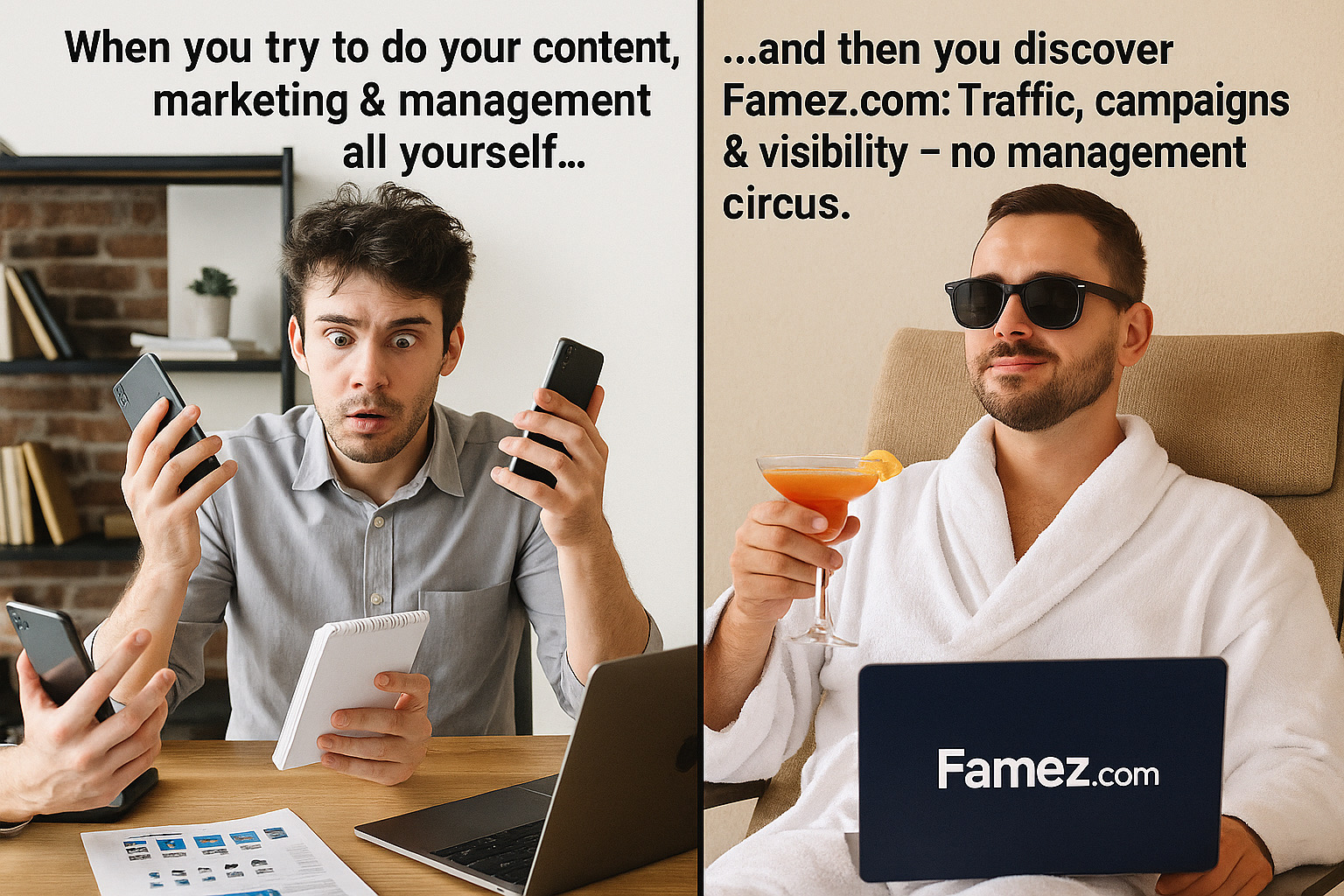 Famez Team – Support für Agenturen